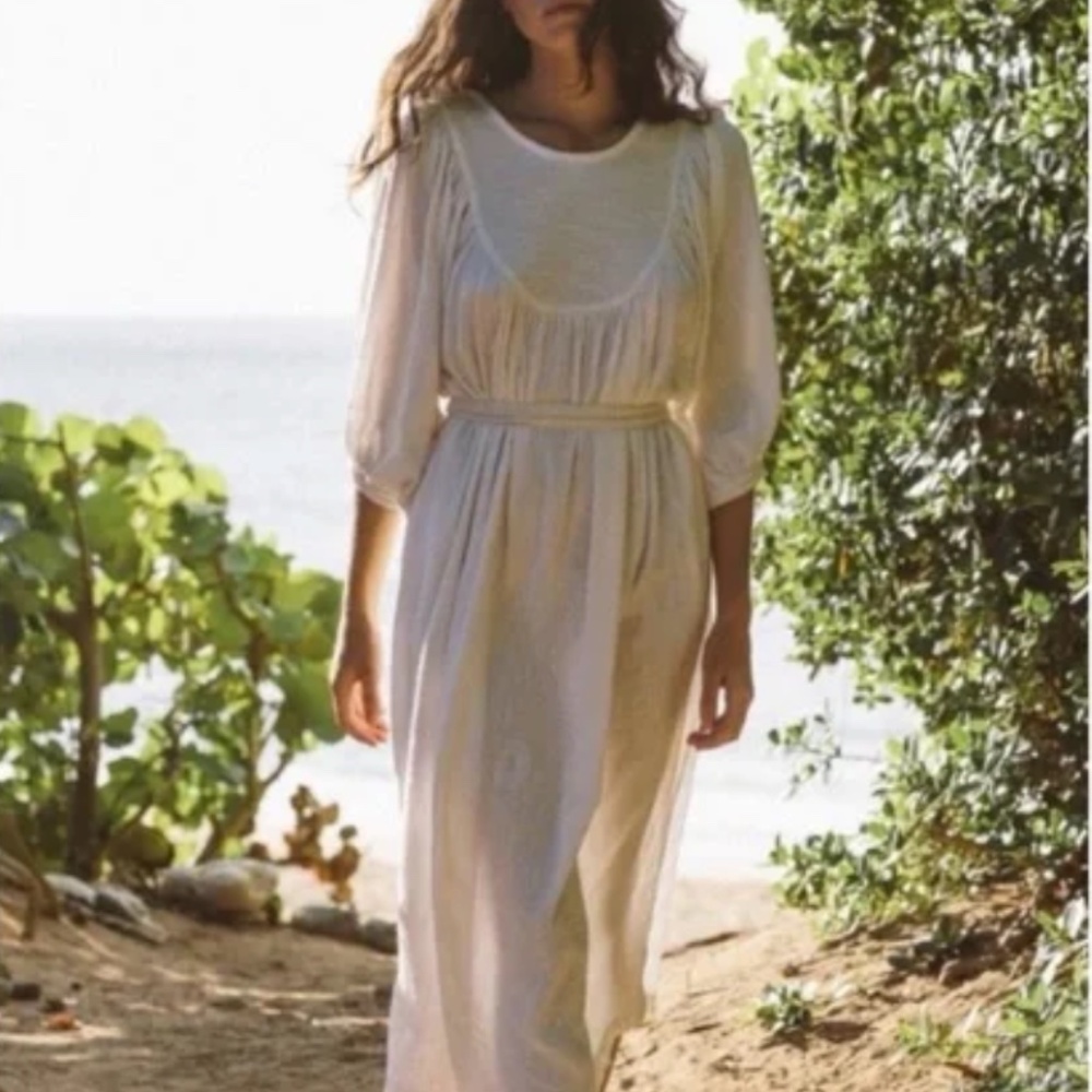 Kara Thoms Greta Dress in Ivory
